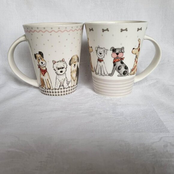 Pair of Casa Signature dog mugs - Picture 1 of 12